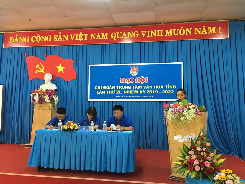 Chi đoàn Trung tâm Văn hoá tỉnh tổ chức thành công Đại hội điểm nhiệm kỳ 2019 - 2022